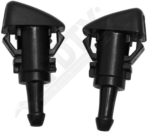 APDTY 141283 Front Windshield Wiper Nozzle Set