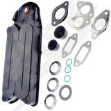 APDTY 141388 CCV Crankcase Ventilation Filter w/ EGR Gaskets 6.7L Diesel