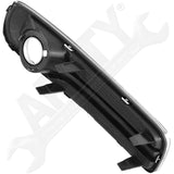 APDTY 141395 Fog Lamp Light Trim Cover Panel Black w/ Chrome Trim Fits Left