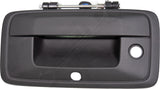 APDTY 141403 Tailgate Handle; Textured Black Models w/Lock & Backup Camera Holes