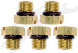 APDTY 141416 Diesel Fuel Filter Air Bleeder Screw & Oring (Upgraded Brass Metal)
