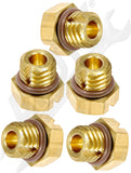 APDTY 141416 Diesel Fuel Filter Air Bleeder Screw & Oring (Upgraded Brass Metal)
