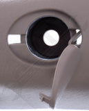 APDTY 141510 A Pillar Plastic Grab Handle Trim Molding; Beige; Front Right