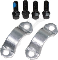 APDTY 141595 Driveshaft Universal U-Joint Strap Kit With Bolts 2 Straps, 4 Bolts