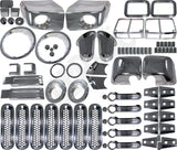 APDTY 141773 Exterior Body Chrome Trim 77-Piece Set