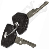 APDTY 141828 Ignition Lock Cylinder With Keys Black Trim