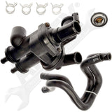 APDTY 141878 Engine Coolant Thermostat With Housing & HVAC Heater Hose Set