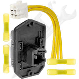 APDTY 141930 Blower Motor Resistor Kit w/ Harness