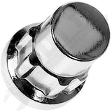 APDTY 142127 Wheel Nut Lock Chrome Acorn Set 1/2-20 Fits Select 1936-2005 Models