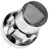 APDTY 142129 Wheel Nut Lock Chrome Acorn Set M12-1.50 Fits Select 1968-18 Models