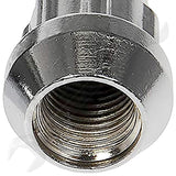 APDTY 142129 Wheel Nut Lock Chrome Acorn Set M12-1.50 Fits Select 1968-18 Models