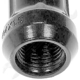 APDTY 142132 Black Chrome Spline Drive Lock Set M14-1.50 (4 Per Pack)
