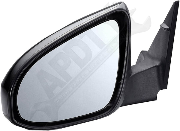 APDTY 142153 Side View Mirror - Driver Side, Power, Heated, Paint To Match Cover