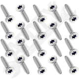 APDTY 142174 Stainless Steel Door Hinge Screws Fits Select 02-18 Models