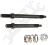 APDTY 14222 1) 3/8-16 x 3.5 In. stud, 1) 3/8-16 x 4.5 In. stud, 1 Spring & 1 Pre