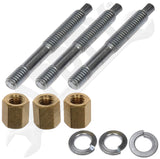 APDTY 14224 Exhaust Manifold Stud Kit - 3/8-16 x 3-1/4 In.