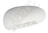 APDTY 142323 Replacement Mirror Glass Without Backing Plate - Right