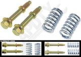 APDTY 14234 Front Manifold Bolt & Spring Kit 3/8-16 x 1-3/4; M10-1.25 x 67mm