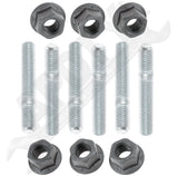 APDTY 14244 Exhaust Stud Kit - M10-1.5 x 62mm
