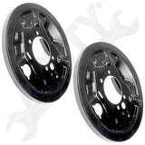 APDTY 142735 Brake Dust Shield - 1 Pair Replaces 26655FA000, 26655FA010