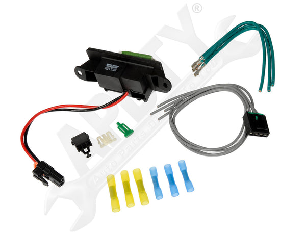 APDTY 142846 Blower Motor Resistor Kit With Harness