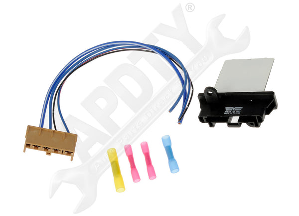 APDTY 142851 Blower Motor Resistor Kit With Harness