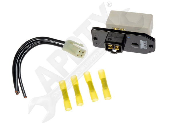 APDTY 142857 Blower Motor Resistor Kit With Harness