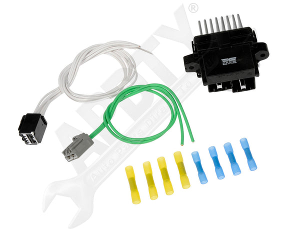 APDTY 142862 Blower Motor Resistor Kit With Harness