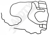 APDTY 143227 Engine Timing Cover Gasket Set Diesel