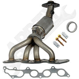 APDTY 143229 Catalytic Converter with Integrated Exhaust Manifold