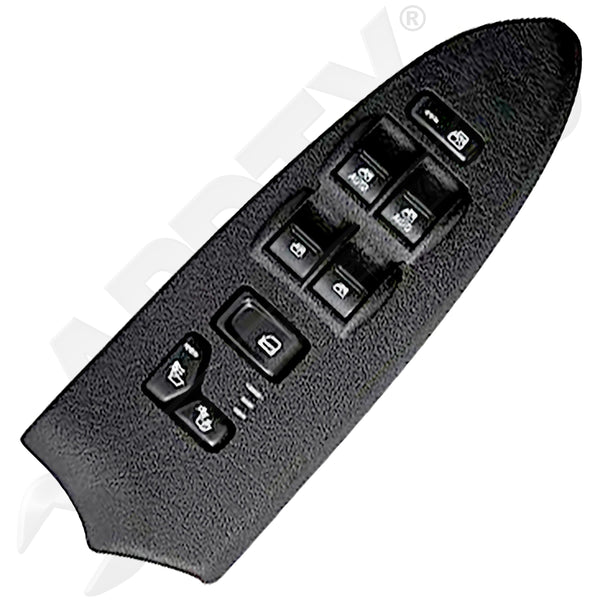 APDTY 143244 Power Window Switch Fits Models w/ Heated Seats & Black Trim Bezel