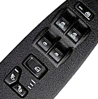 APDTY 143244 Power Window Switch Fits Models w/ Heated Seats & Black Trim Bezel