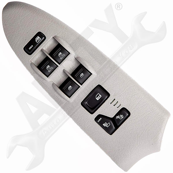 APDTY 143246 Power Window Switch Fits Models w/ Heated Seats & Gray Trim Bezel