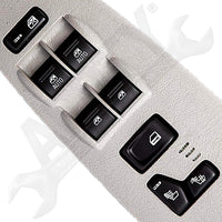APDTY 143246 Power Window Switch Fits Models w/ Heated Seats & Gray Trim Bezel