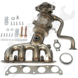APDTY 143492 Catalytic Converter with Integrated Exhaust Manifold
