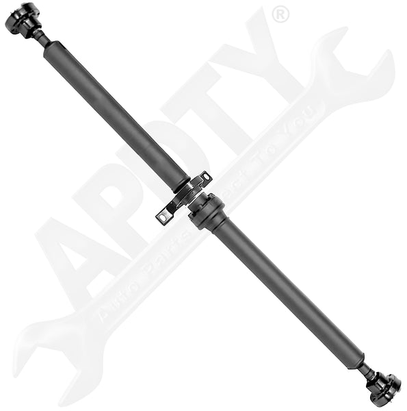 APDTY 143589 2pc Rear Driveshaft Assembly