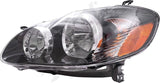 APDTY 143626 Smoked Headlight; Left (Driver Side)