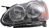 APDTY 143626 Smoked Headlight; Left (Driver Side)