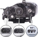 APDTY 143627 Smoked Headlight; Right (Passenger Side)