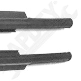 APDTY 143688 Front Door To Window Glass Dew Wipe Rubber Weatherstrip Seal Set