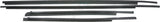 APDTY 143689 Door To Window Glass Rubber Dew Wipe Weatherstrip Seal 4-Door Set