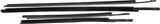 APDTY 143689 Door To Window Glass Rubber Dew Wipe Weatherstrip Seal 4-Door Set