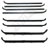 APDTY 157950 Front & Rear Belt Weatherstrip, Door Seal & Window Channel 16pc Kit