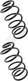 APDTY 144428 Rear Suspension Coil Spring Set; Black Powder-Coated Steel