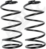 APDTY 144428 Rear Suspension Coil Spring Set; Black Powder-Coated Steel