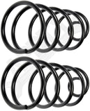 APDTY 144428 Rear Suspension Coil Spring Set; Black Powder-Coated Steel