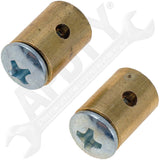 APDTY 14449 Cable Lock Stop Set (Quantity 2; Universal On All 3/32" Cable)