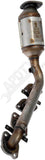 APDTY 144734 Manifold Converter - Carb Compliant Replaces 1710450180