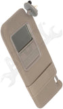 APDTY 144791 Replacement Sun Visor, Gray, Illuminated, Left (Driver-Side)