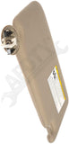 APDTY 144792 Replacement Sun Visor Panel Front Left (Driver-Sid, Beige, w/Light)